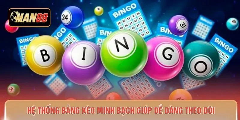 Hệ thống bảng kèo minh bạch giúp dễ dàng theo dõi 